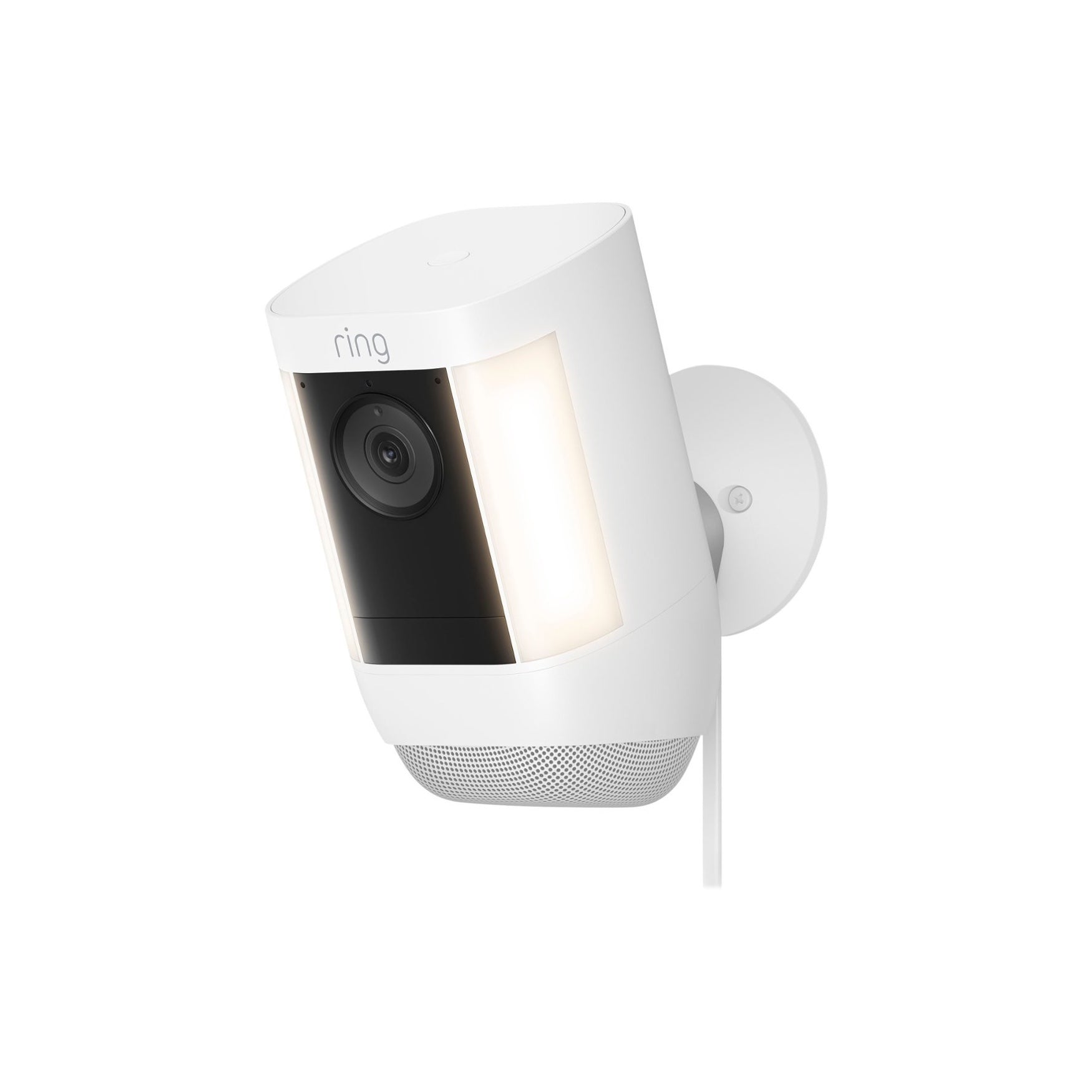 Ring - Spotlight Cam Pro Outdoor 1080p Plug-In Surveillance Camera - White#color_white